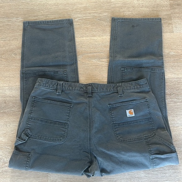 Carhartt double knee relaxed fit characoal gray men’s jeans‎ size 42x34 - Picture 4 of 13